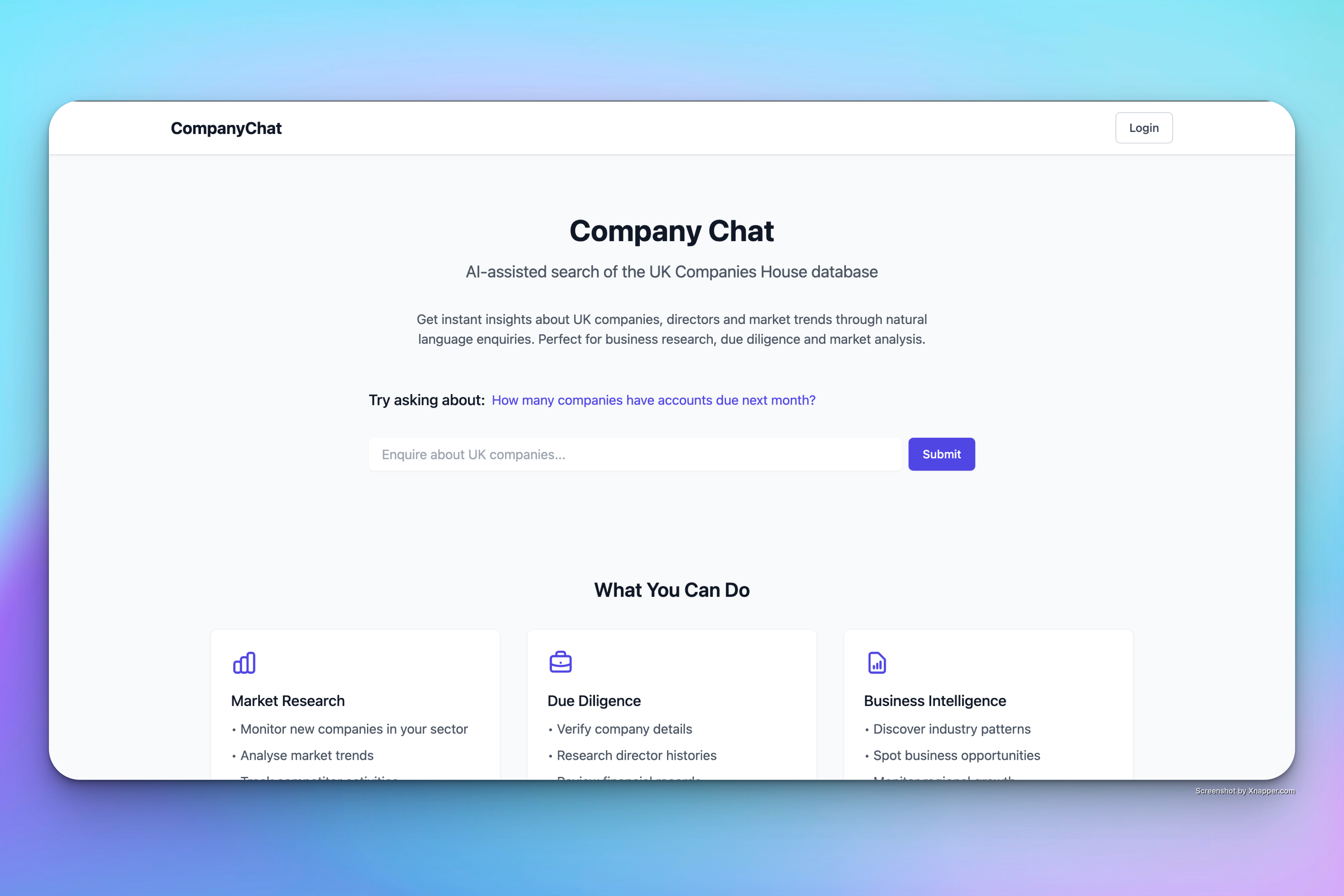 CompanyChat screenshot